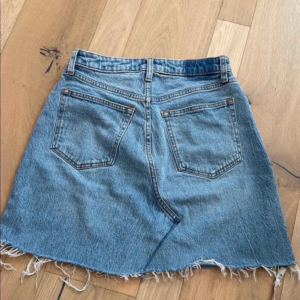 Abercrombie & Fitch Light Blue Denim Mini Skirt - Picture 4 of 5